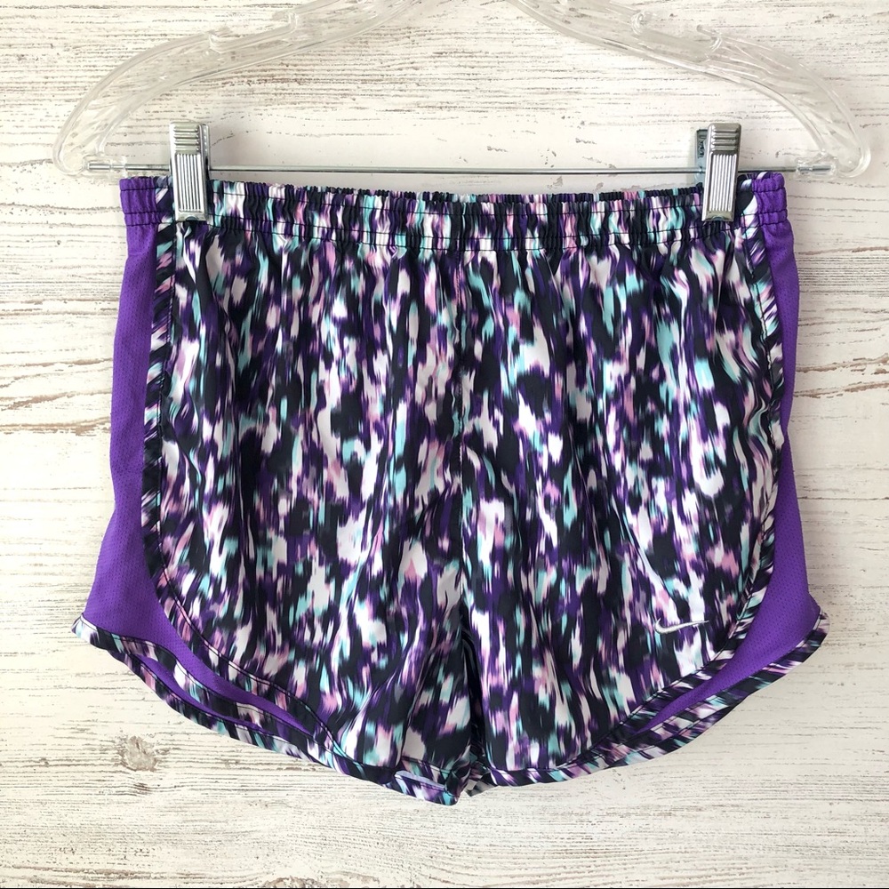 *3/$20* NIKE Dri-Fit Abstract Watercolor Animal Print Tempo Shorts S